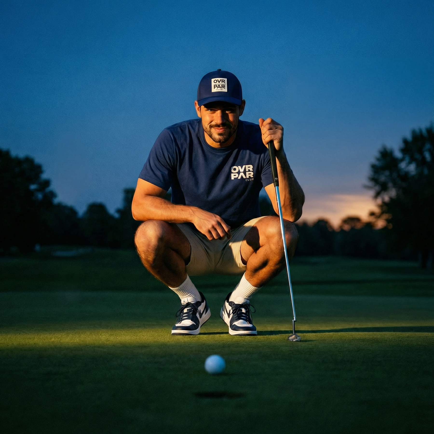 OVRPAR Signature Tee - Mens Navy