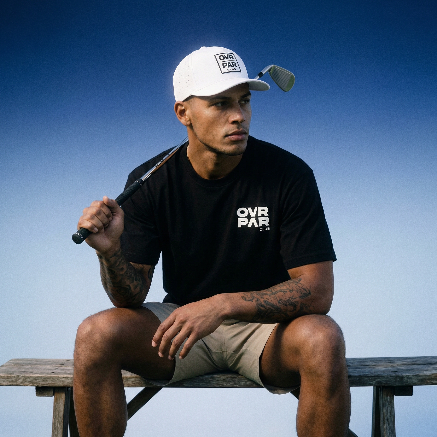 OVRPAR Signature Tee - Mens Black/White