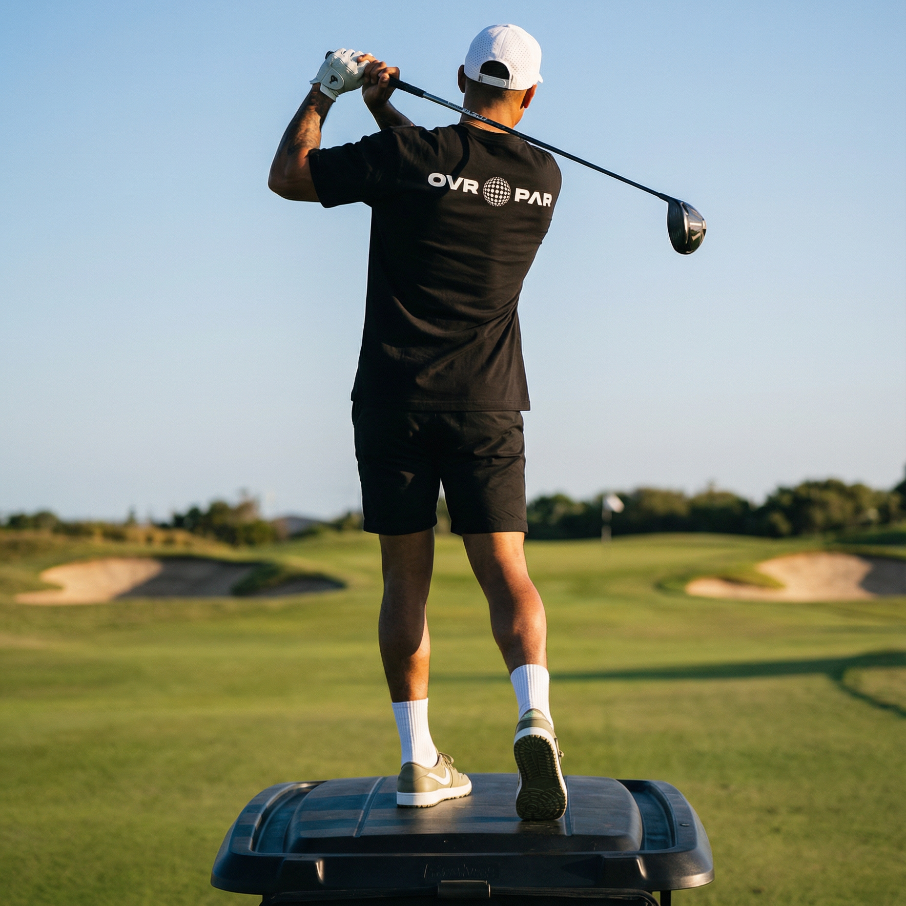 OVRPAR Signature Tee - Mens Black/White